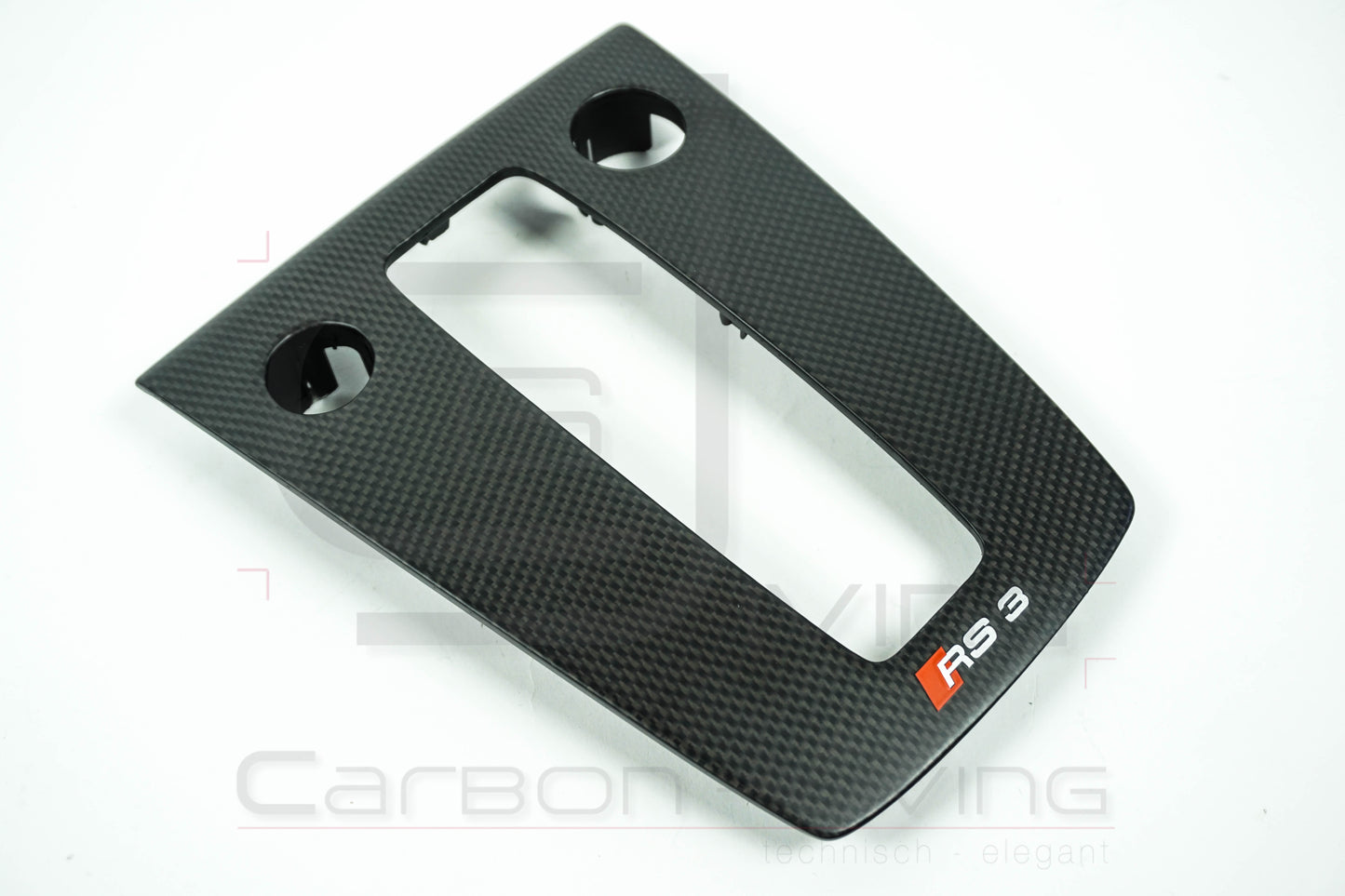 Audi A3 S-Line S3 RS3 8Y Carbon Schaltrahmen Schaltkulissenblende Schaltumrandung für Automatik S-tronic
