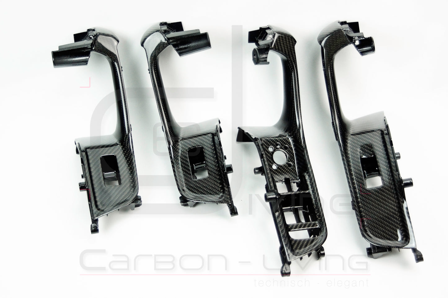 Audi A3 S-Line S3 RS3 8V 8VA Sportback 8VS Limousine Carbon Griffblenden Fensterheber-Schalterblenden Türverkleidungen Set