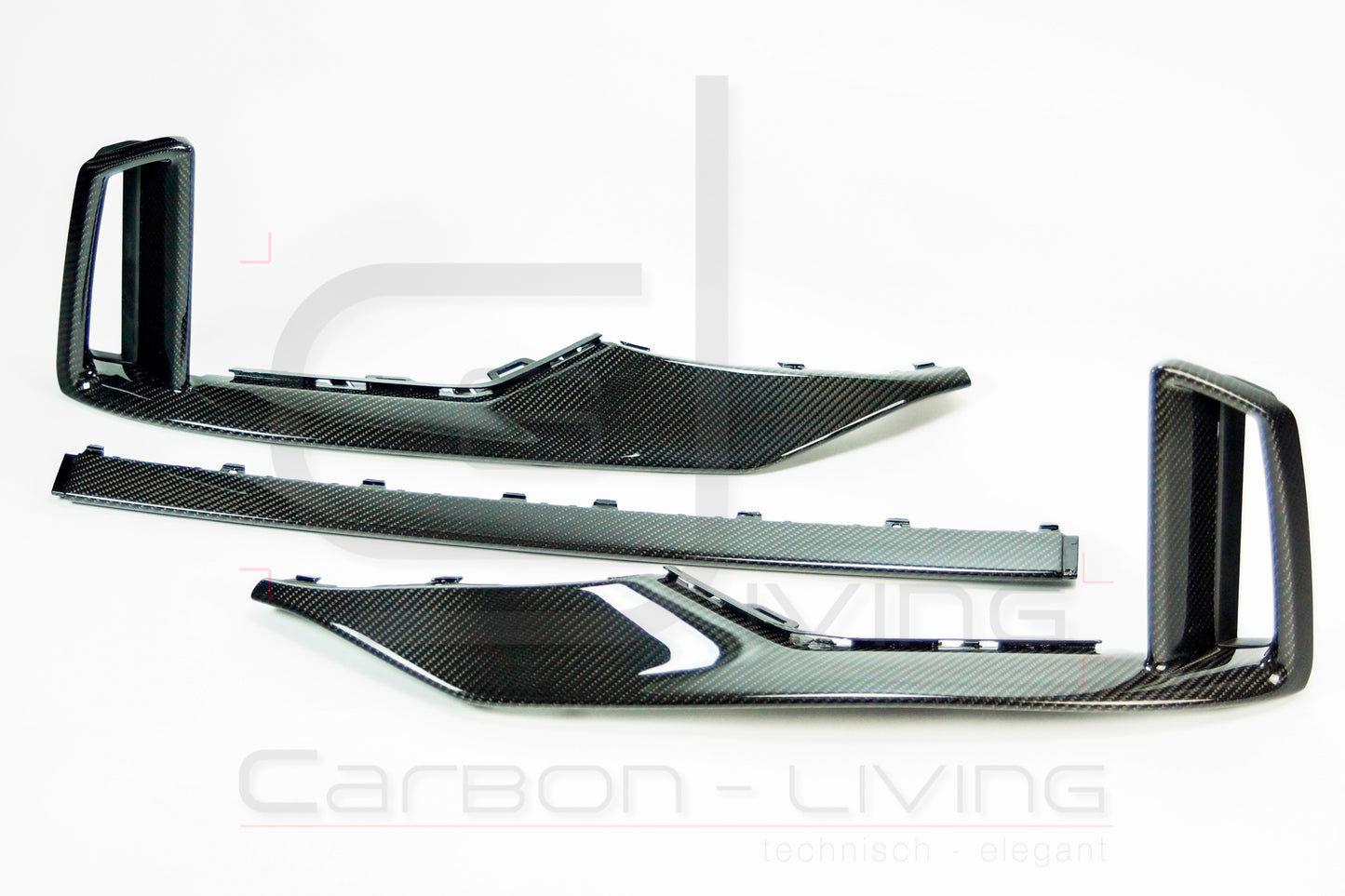 Audi RS3 8V Facelift FL Carbon Frontspoiler Spoiler Blenden 3-tlg. Set