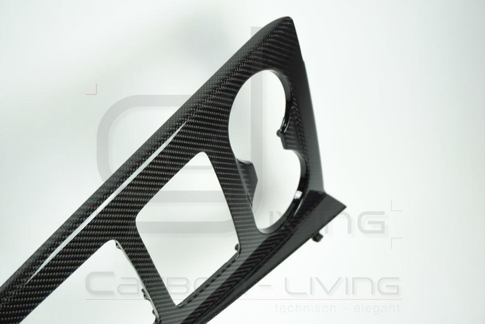 Audi A4 S4 RS4 B9 8W Facelift FL Carbon Schaltkulissenblende Blende Schaltkulisse Schaltkulissenrahmen Mittelkonsole