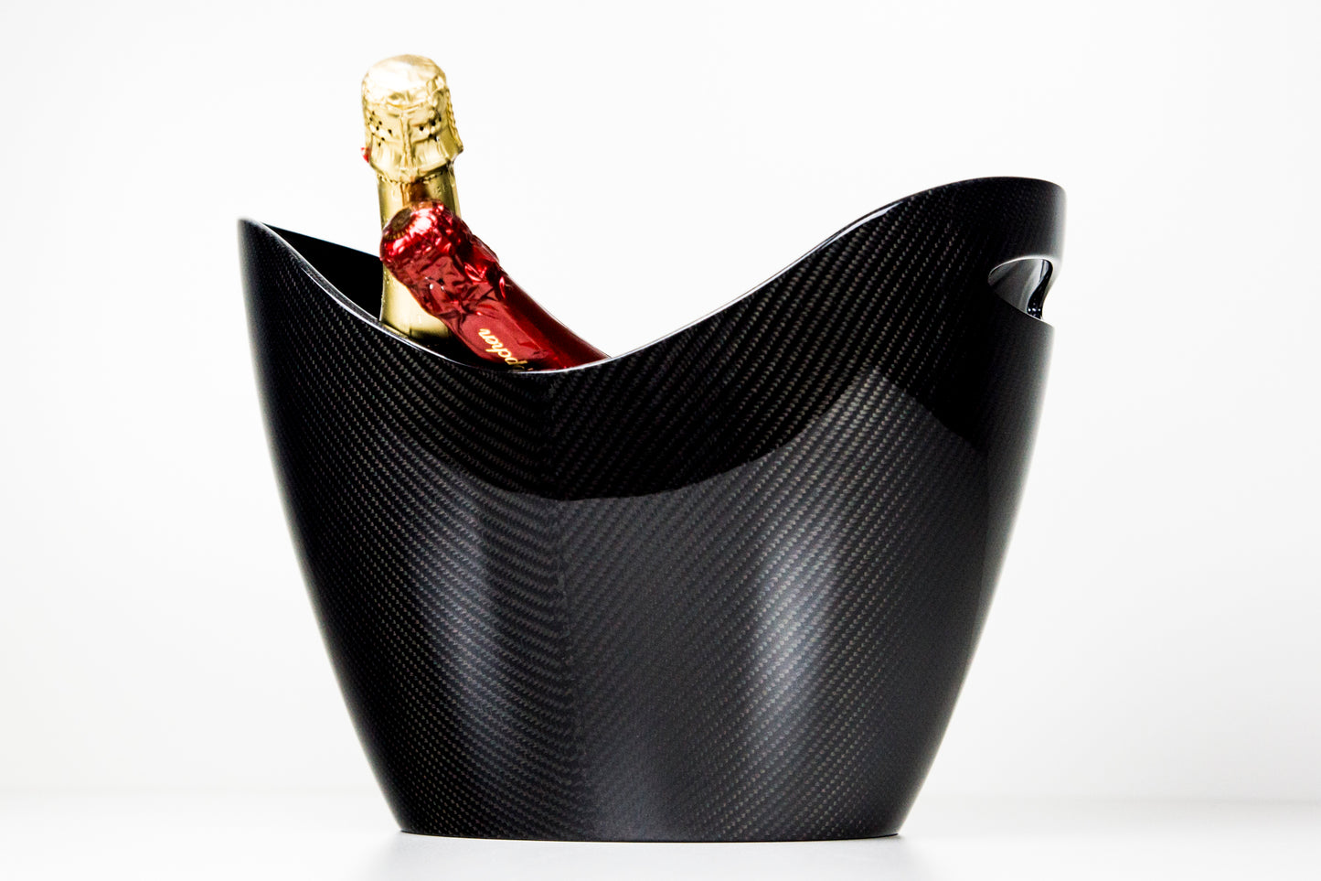 Carbon Champagnerkühler Sektkühler Getränkekühler Design / Carbon Fibre Champagne Sparkling Wine and Beverage Cooler