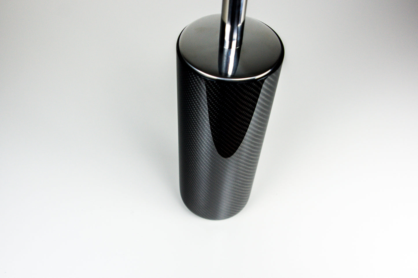 Carbon Toilettenbürstenhalter Design WC - Bürstenständer mit Bürste / Carbon Fibre Toilet Bruch Holder- Round