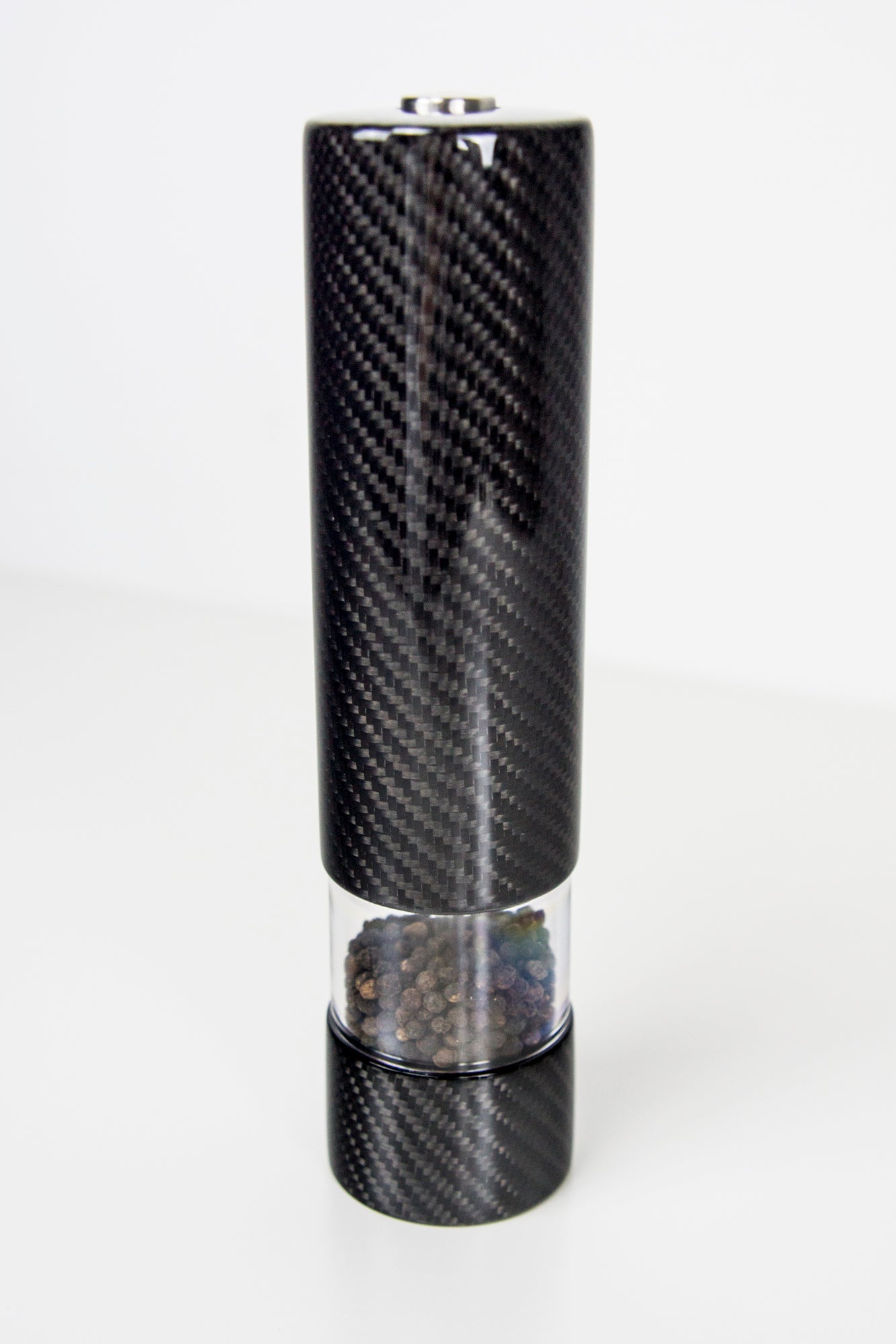 Elektrische Carbon Salz- Pfeffermühle Gewürzmühle Design / Carbon Fibre Electric Salt Spice Pepper Mill