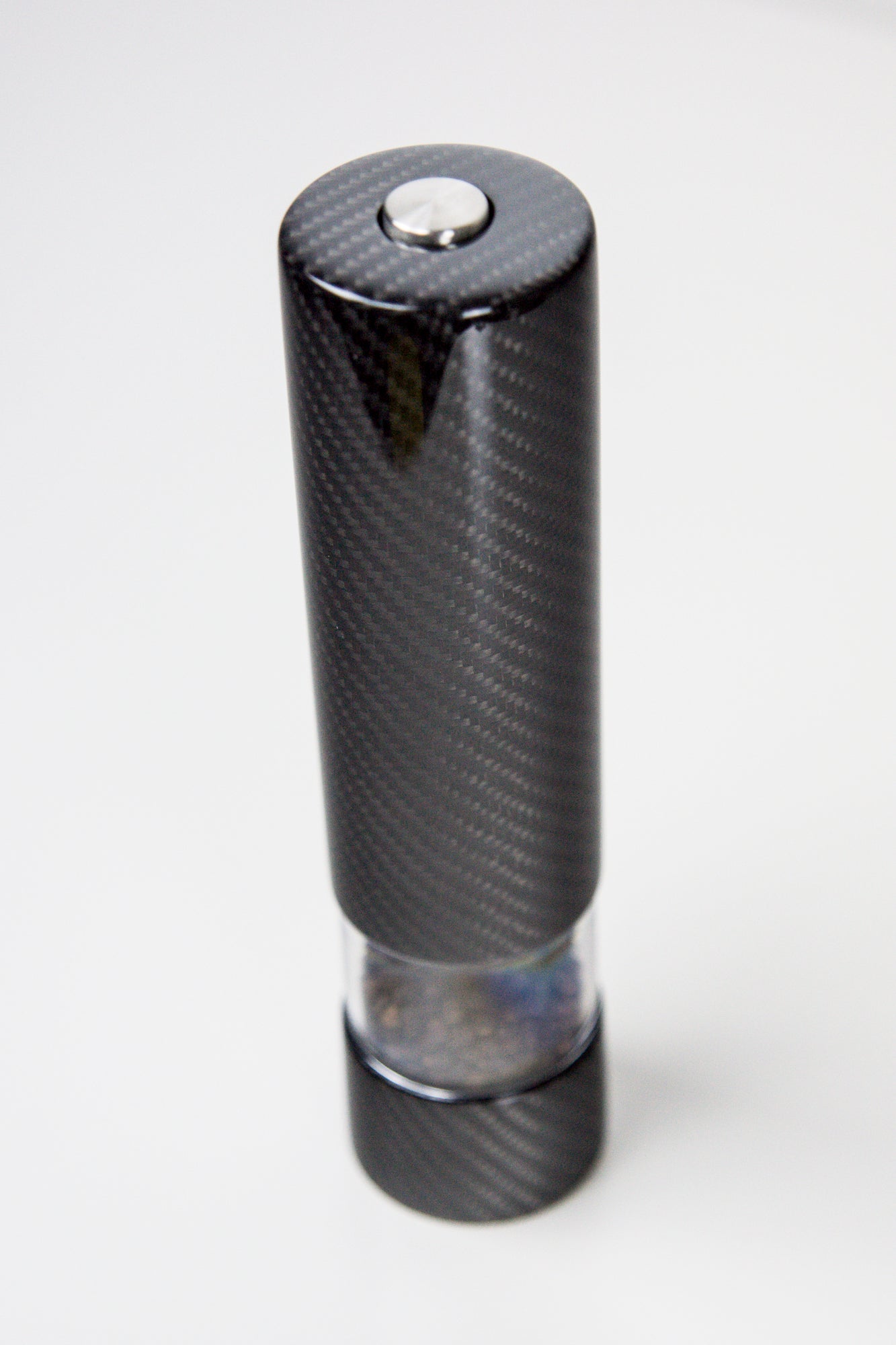 Elektrische Carbon Salz- Pfeffermühle Gewürzmühle Design / Carbon Fibre Electric Salt Spice Pepper Mill