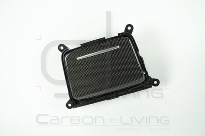 Audi A4 S4 RS4 B9 8W Facelift FL Carbon Ablagefach klappbar Deckelfach Klappfach Mittelkonsole