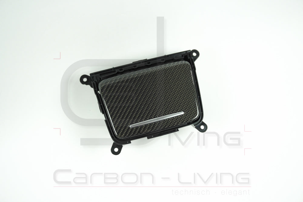 Audi A4 S4 RS4 B9 8W Facelift FL Carbon Ablagefach klappbar Deckelfach Klappfach Mittelkonsole
