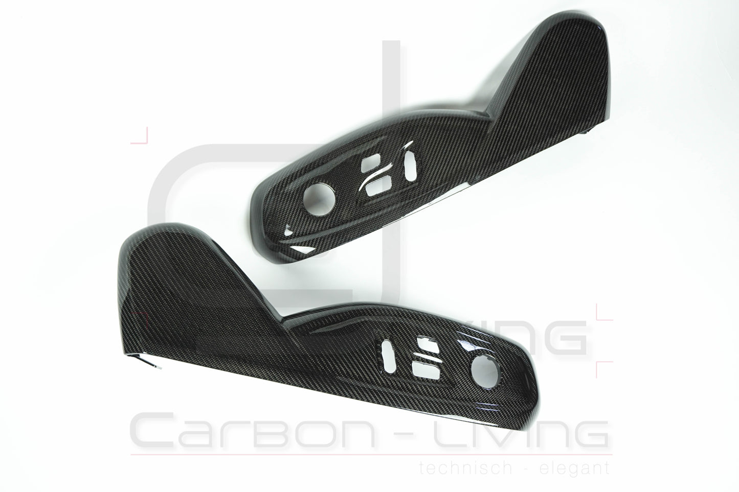 Audi A5 S5 RS5 8W F5 Carbon Sitzgestellverkleidungen Sitzblenden Sitzverkleidungen Set