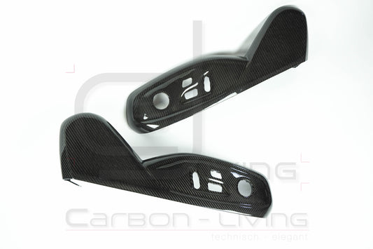 Audi A5 S5 RS5 8W F5 Carbon Sitzgestellverkleidungen Sitzblenden Sitzverkleidungen Set