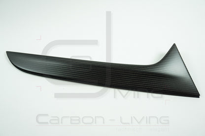 Audi A4 S-Line S4 RS4 B9 8W Avant Carbon Vertikalspoiler Aero Spoiler Spoilerblenden Set für Heckklappe