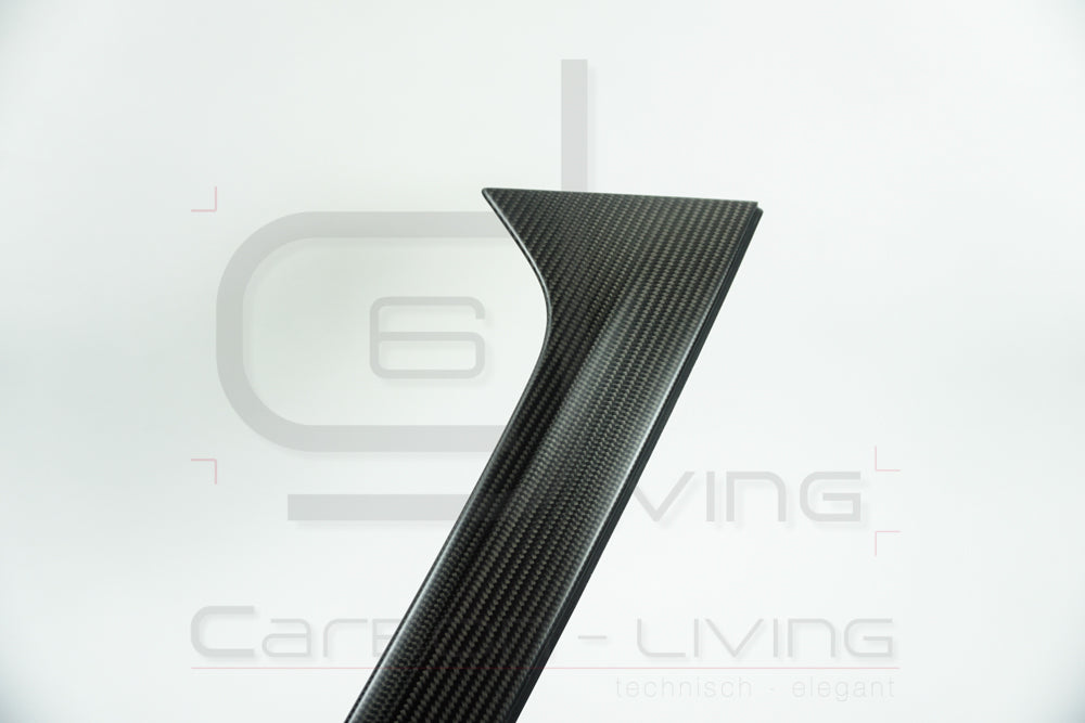 Audi A4 S-Line S4 RS4 B9 8W Avant Carbon Vertikalspoiler Aero Spoiler Spoilerblenden Set für Heckklappe