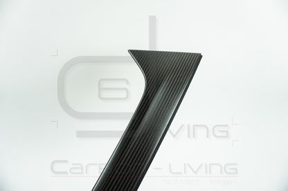 Audi A4 S-Line S4 RS4 B9 8W Avant Carbon Vertikalspoiler Aero Spoiler Spoilerblenden Set für Heckklappe