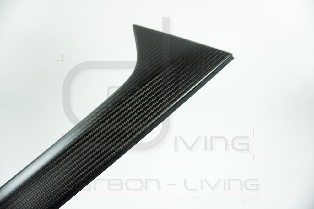 Audi A4 S-Line S4 RS4 B9 8W Avant Carbon Vertikalspoiler Aero Spoiler Spoilerblenden Set für Heckklappe