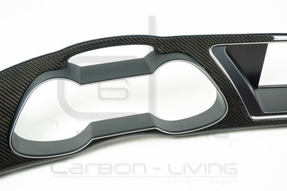 Audi A4 S4 RS4 B8 8K Facelift FL Carbon Tachoblende Kombiinstrumentblende Cockpit Blende