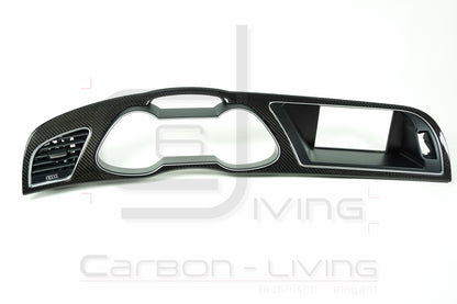 Audi A4 S4 RS4 B8 8K Facelift FL Carbon Tachoblende Kombiinstrumentblende Cockpit Blende