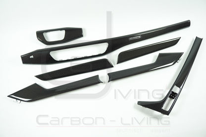 Audi A4 S4 RS4 B9 8W Carbon Dekorset Dekorleisten Dekorblenden Dekoreinlagen Dekor Set