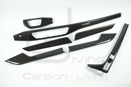 Audi A5 S5 Cabriolet F5 8W Carbon Dekorset Dekorleisten Dekorblenden Dekoreinlagen Dekor Set