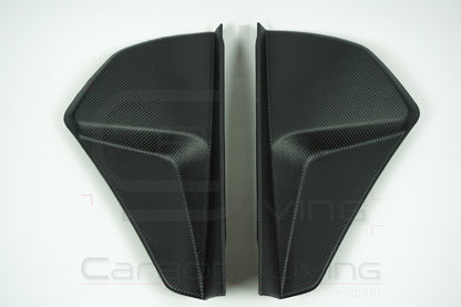 Audi A5 S5 RS5 B10 FU Carbon Armaturenbrett Verkleidungen Abdeckungen Endkappen Blenden seitlich Set