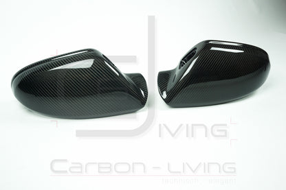 Audi A6 S6 RS6 4G C7 Carbon Spiegelkappen Spiegelgehäuse Außenspiegel Set