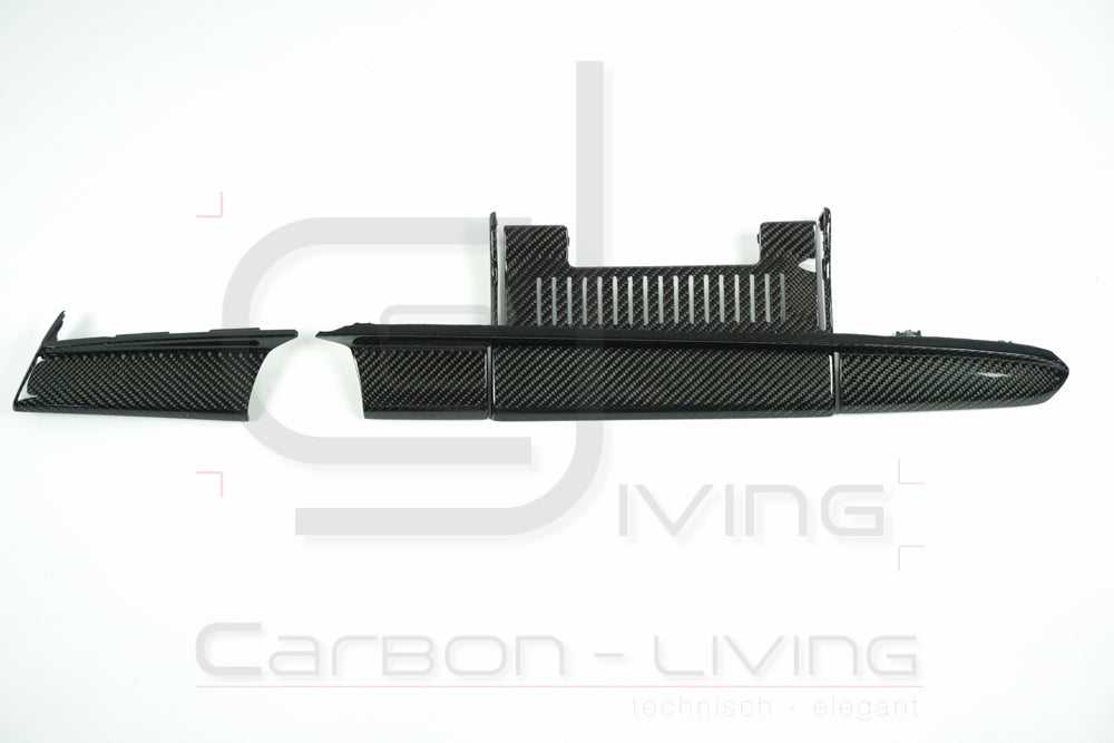 Audi A6 S6 RS6 4G C7 Carbon Armaturenbrettblenden Dekorblenden für Armaturenbrett 3-tlg. Set