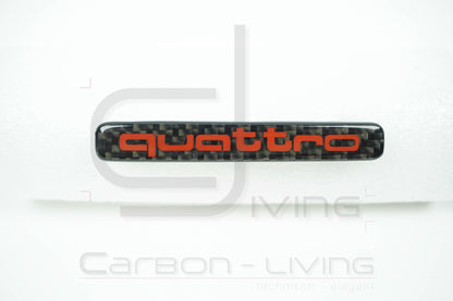 Audi A3 S3 RS3 8V Carbon Quattro Emblem Badge für Armaturenbrett