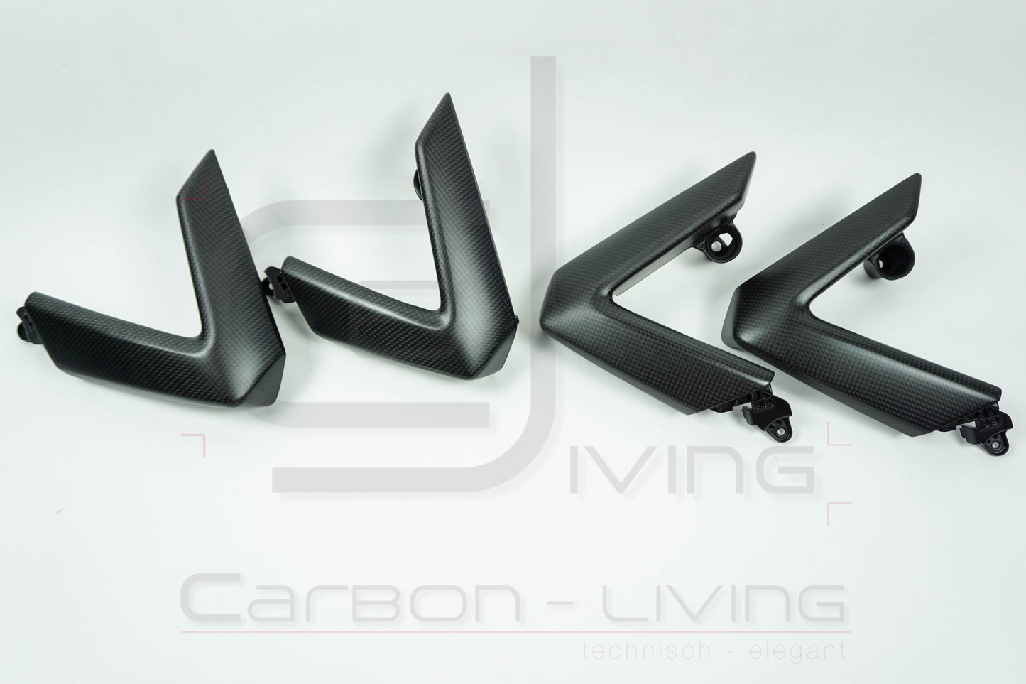 Audi A3 S3 RS3 8Y Carbon Griffblenden Türgriffe Armgriffblenden für Türverkleidungen 4-tlg. Set