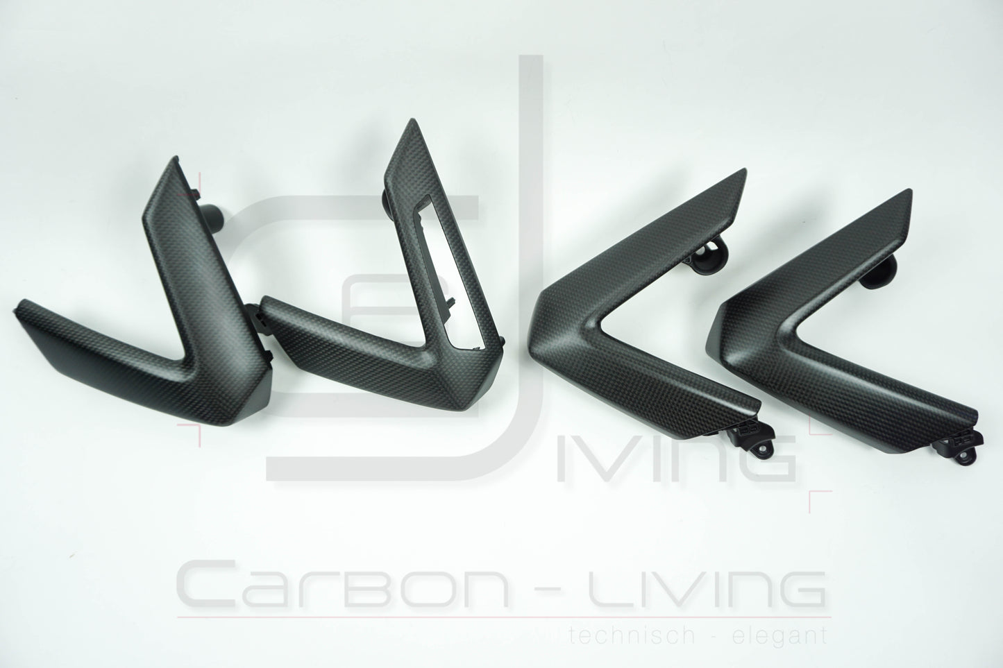 Audi A3 S3 RS3 8Y Carbon Griffblenden Türgriffe Armgriffblenden für Türverkleidungen 4-tlg. Set