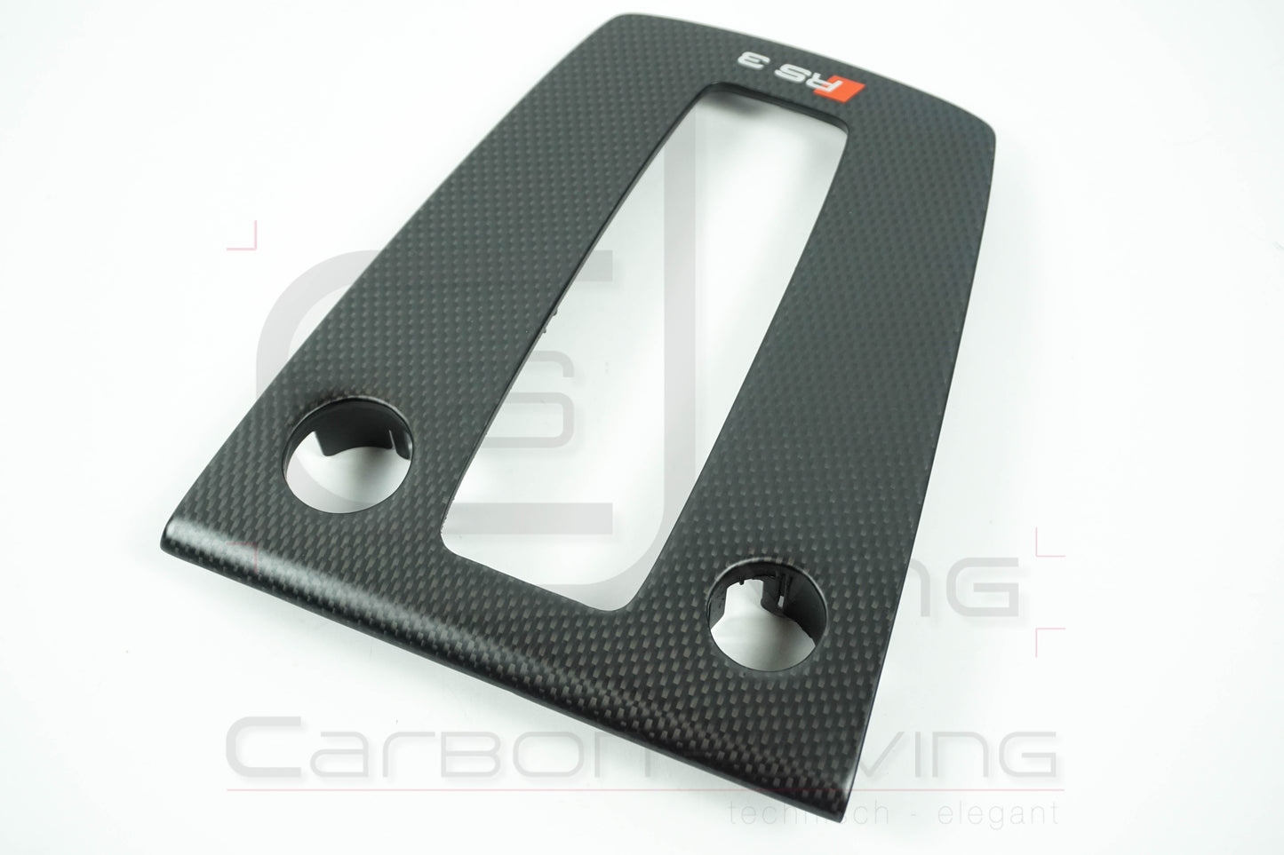 Audi A3 S-Line S3 RS3 8Y Carbon Schaltrahmen Schaltkulissenblende Schaltumrandung für Automatik S-tronic