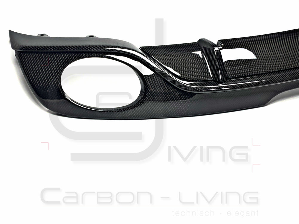 Audi TT RS 8J Carbon Heckdiffusor Heckansatz Heckblende 3-tlg. Set rear Diffuser