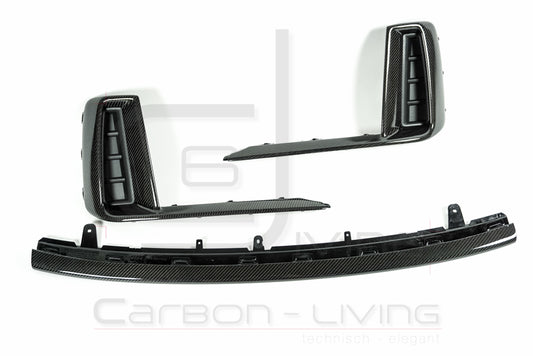 Audi TT S-Line TTS Competition Plus 8S FV Facelift FL Carbon Frontspoiler Spoiler Blenden 3-tlg. Set