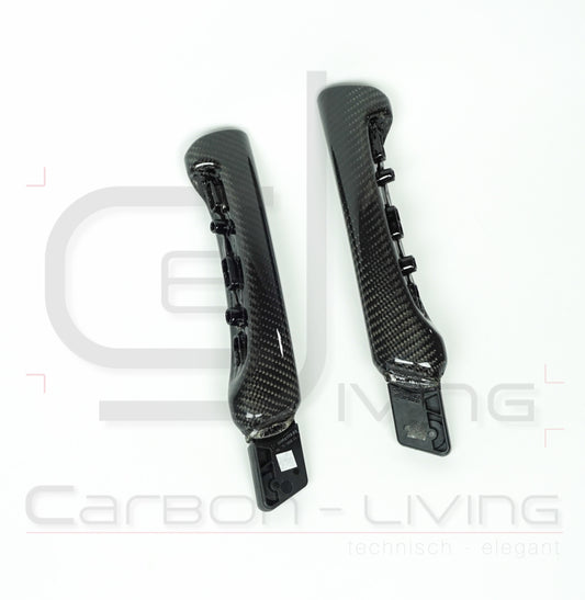 Audi TT TTS TTRS 8J Carbon Zuziehgriffe Türgriffe Griffe Haltegriffe Türverkleidung