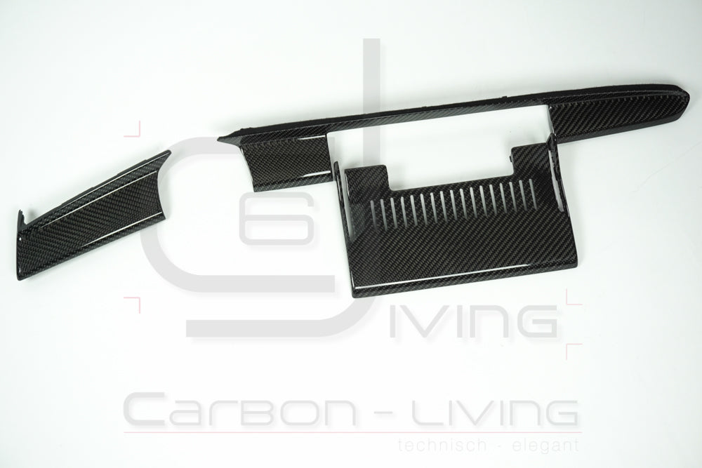 Audi A6 S6 RS6 4G C7 Carbon Armaturenbrettblenden Dekorblenden für Armaturenbrett 3-tlg. Set