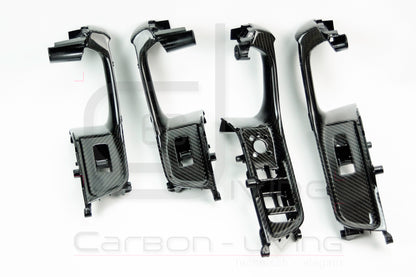 Audi A3 S-Line S3 RS3 8V 8VA Sportback 8VS Limousine Carbon Griffblenden Fensterheber-Schalterblenden Türverkleidungen Set
