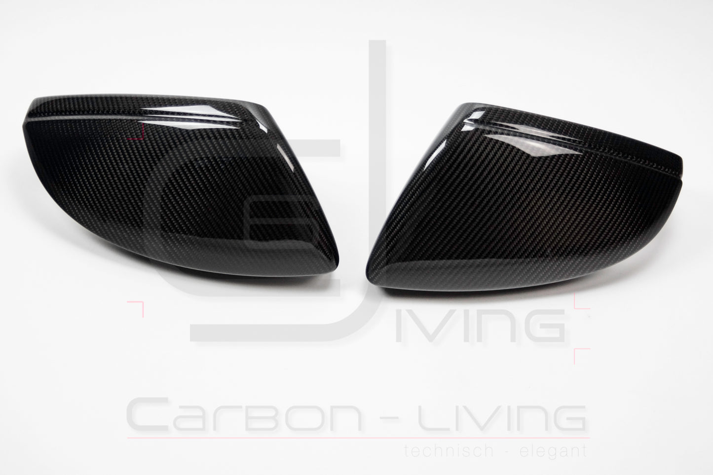 Audi A8 A8L S8 4N D5 F8 Carbon Spiegelkappen Außenspiegel Set