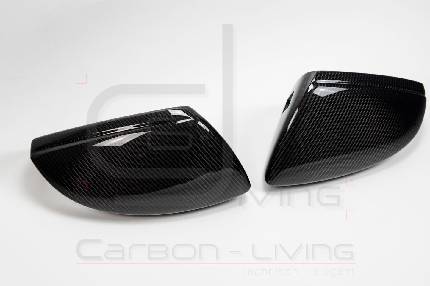 Audi A8 A8L S8 4N D5 F8 Carbon Spiegelkappen Außenspiegel Set