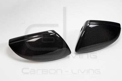 Audi A8 A8L S8 4N D5 F8 Carbon Spiegelkappen Außenspiegel Set