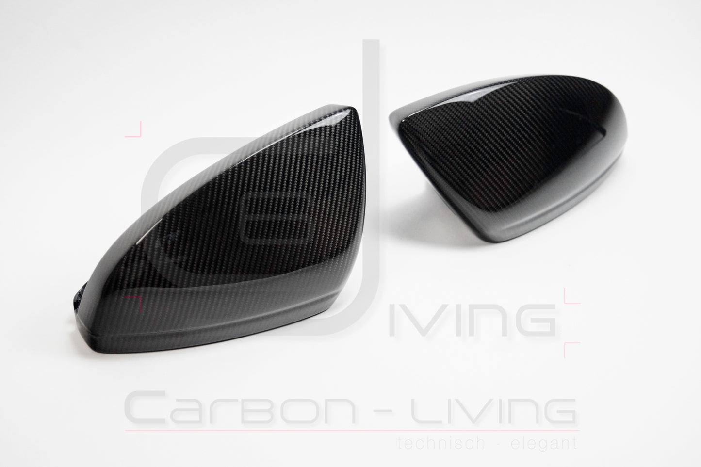 Audi A8 A8L S8 4N D5 F8 Carbon Spiegelkappen Außenspiegel Set
