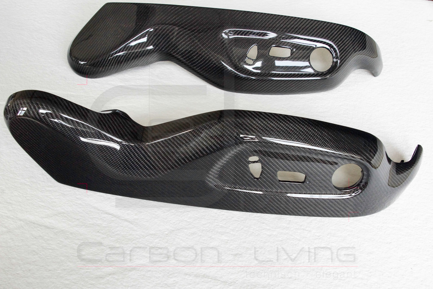 Audi R8 42 V8 V10 Carbon Sitzverkleidungen Sitzgestellverkleidungen Sitz Verkleidungen Set für Sportsitze