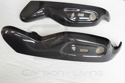 Audi R8 42 V8 V10 Carbon Sitzverkleidungen Sitzgestellverkleidungen Sitz Verkleidungen Set für Sportsitze