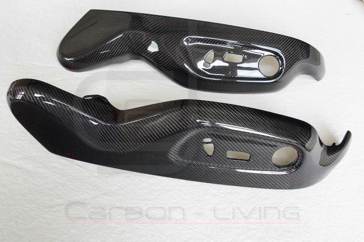 Audi R8 42 V8 V10 Carbon Sitzverkleidungen Sitzgestellverkleidungen Sitz Verkleidungen Set für Sportsitze