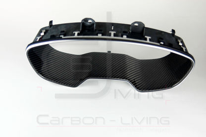 Audi TT TTS TT RS 8S FV Carbon Tachoblende Blende für Virtual Cockpit Kombiinstrumentblende