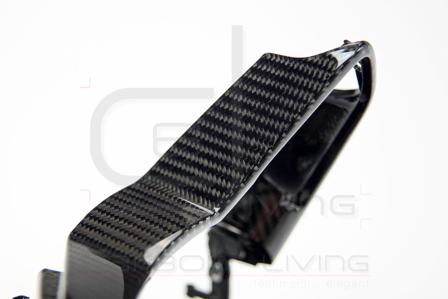 Audi TT S-Line TTS 8S FV Carbon Lenkradblende Lenkradspange Schalterblende für Lenkrad - ohne Start-/Stop & Drive-Select Tasten