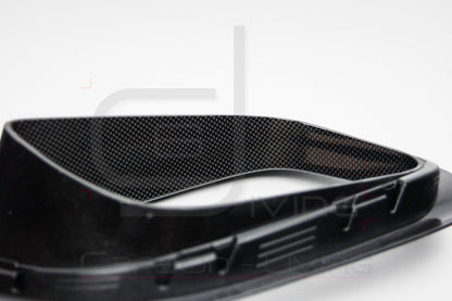 Porsche 911 991.2 Carrera Targa S 4 4S GTS Carbon Luftauslassrahmen Rahmen Luftführung seitlich für Heckstoßstange rear bumper