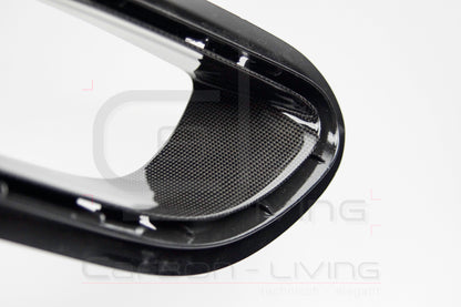 Porsche 911 991.2 Carrera Targa S 4 4S GTS Carbon Luftauslassrahmen Rahmen Luftführung seitlich für Heckstoßstange rear bumper