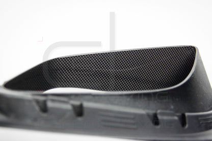 Porsche 911 991.2 Carrera Targa S 4 4S GTS Carbon Luftauslassrahmen Rahmen Luftführung seitlich für Heckstoßstange rear bumper