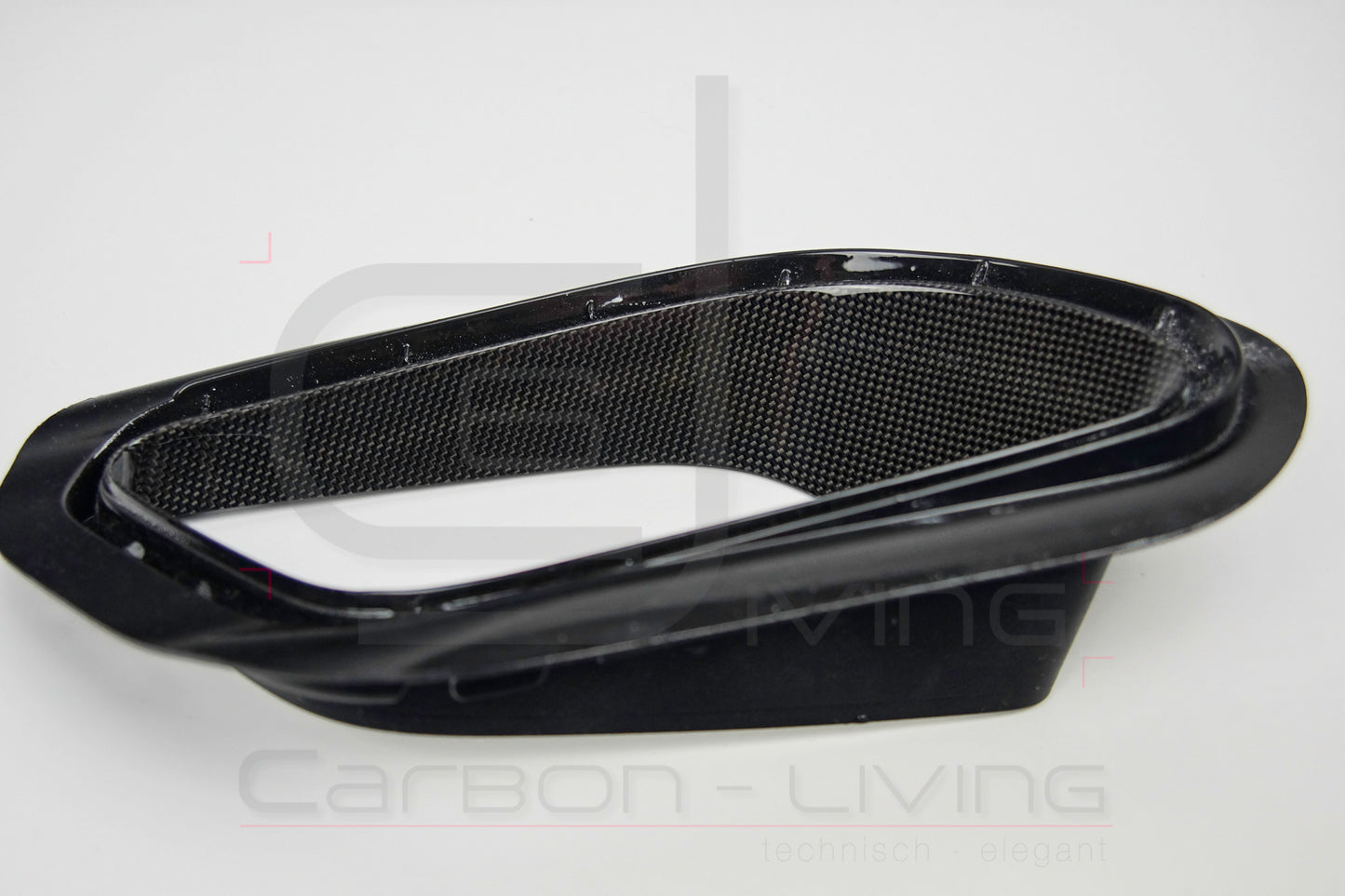 Porsche 911 991.2 Carrera Targa S 4 4S GTS Carbon Luftauslassrahmen Rahmen Luftführung seitlich für Heckstoßstange rear bumper