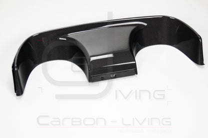 Porsche 911 991.2 Carrera Targa S 4 4S GTS Sport Design Carbon Einsatz Eindrohreinfassung Blende für Heckdiffusor rear Diffusor