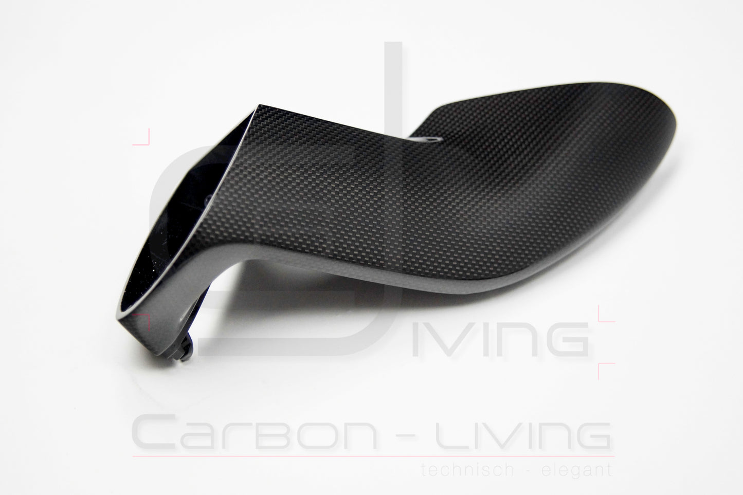 Porsche Boxster Cayman Spyder 981 S GTS GT4 Sport Design Carbon Spiegelstützen Spiegelgehäuse Stützen Sockel für Außenspiegel Set