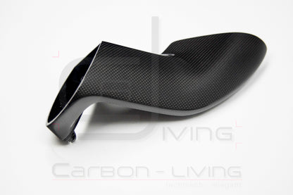 Porsche Boxster Cayman Spyder 981 S GTS GT4 Sport Design Carbon Spiegelstützen Spiegelgehäuse Stützen Sockel für Außenspiegel Set