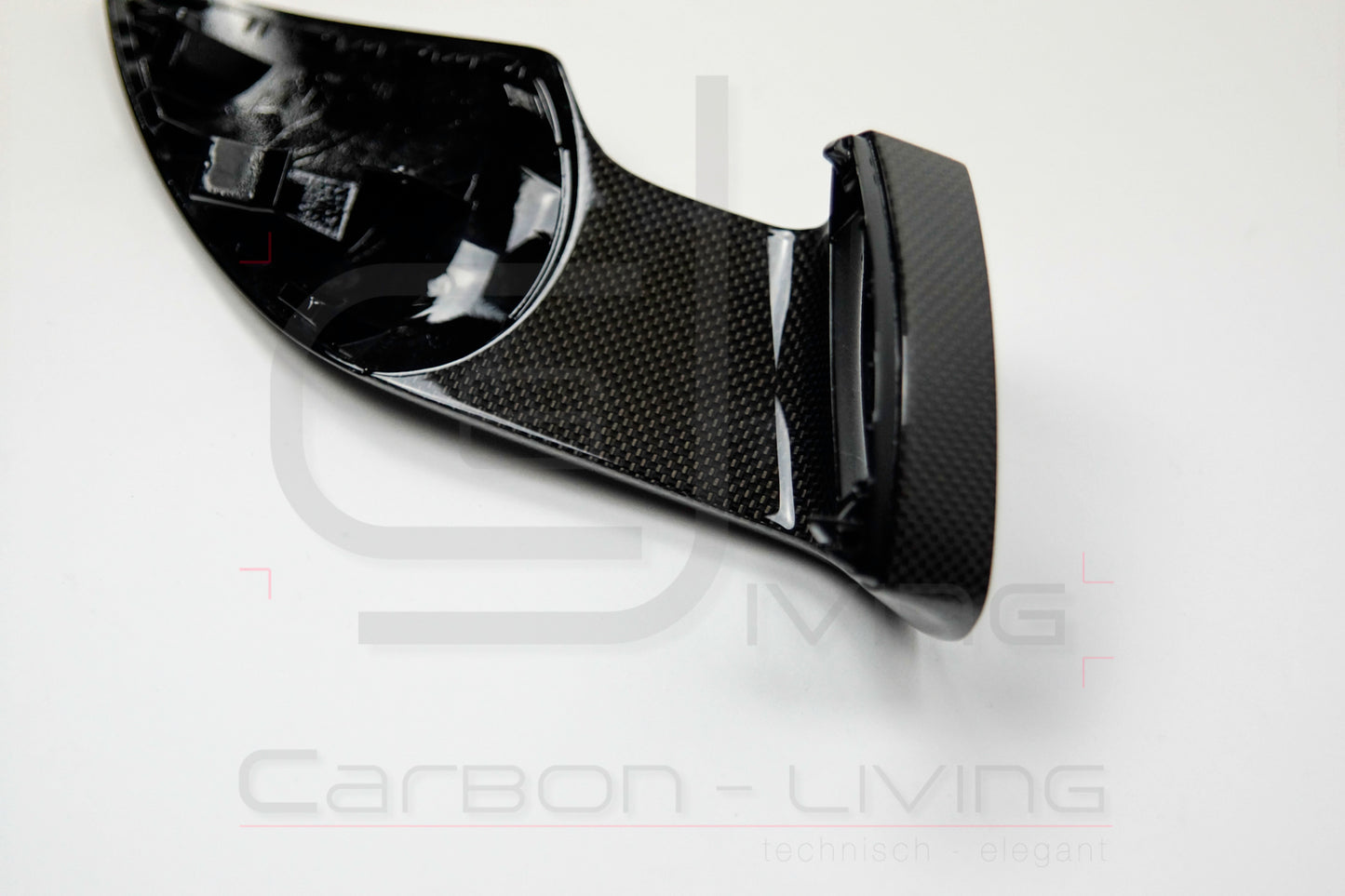 Porsche Boxster Cayman Spyder 981 S GTS GT4 Sport Design Carbon Spiegelstützen Spiegelgehäuse Stützen Sockel für Außenspiegel Set