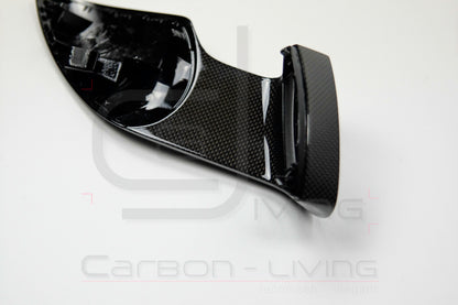 Porsche Boxster Cayman Spyder 981 S GTS GT4 Sport Design Carbon Spiegelstützen Spiegelgehäuse Stützen Sockel für Außenspiegel Set